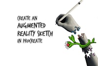 create an animated reality sketch in progrete